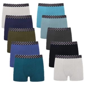 Men's 10 Pack Boxer Briefs Cotton Underwear