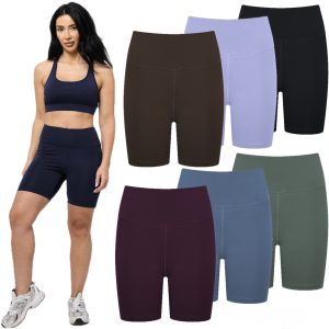 Women High Waist Sports Gym Shorts Fitness Training Activewear